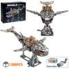 Нетоксичный Moc Механический Кит Строительные Блоки Модель Кирпичи Со Светом Diy Настольное Украшение Детские Игрушки Рождественские Подарки на День Рождения Игрушка