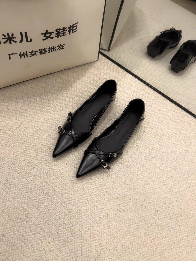 Весна и осень ретро Мэри Джейн неглубокий носок плоская подошва не устают ноги 2025 одиночные туфли женские французские нишевые вечерние туфли мягкие подошвы одиночные туфли