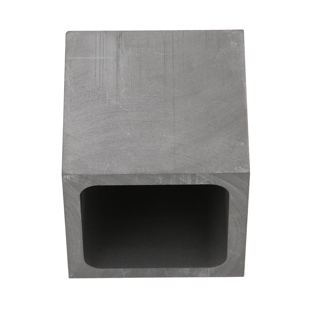Graphite Crucible Squared Dense Graphite Sturdy Durable Corrosion Resistant Good Heat Conduction