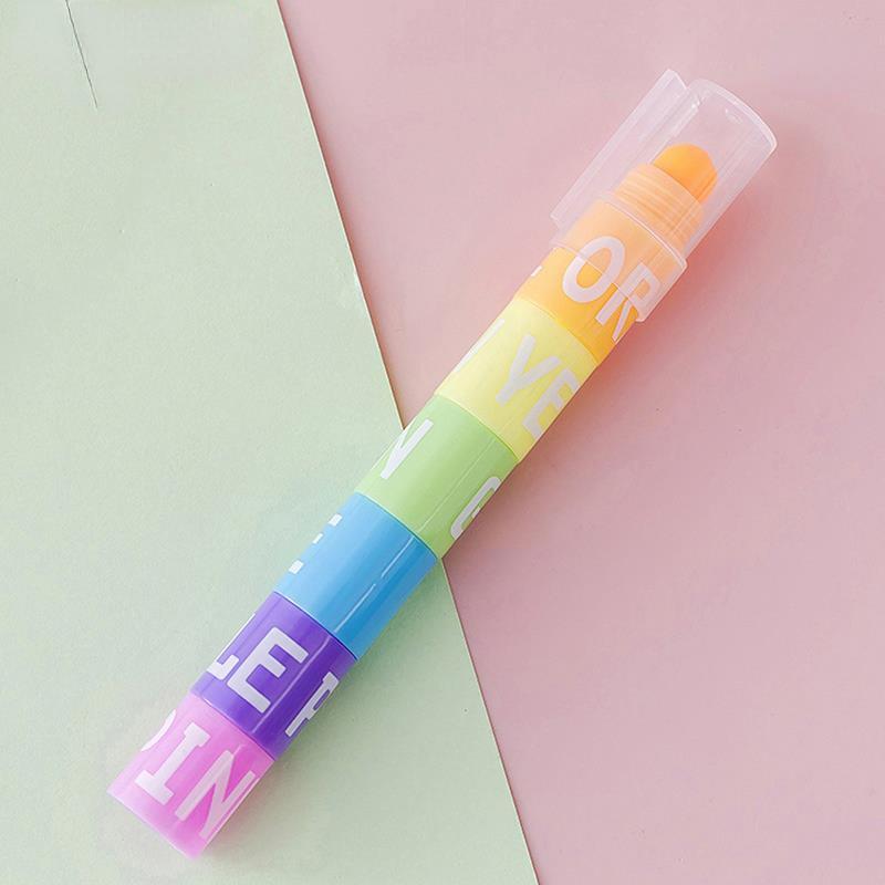 1Pc Mini Bible Highlighters Vintage Candy Colors Pastel Gel Highlighter Pen Markers Graffiti Pen
