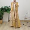 2024 Autumn Women's Arabic Print Pleated Cape Jacket