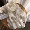 Spring/Summer New Simulated Silk Stain Dyeing Cutting Flower Thin Scarf Sunscreen Shawl
