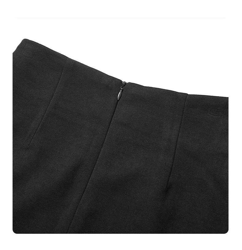 Women's Woolen A-Line Mid-Length Slit Skirt - Autumn/Winter 2025 Collection