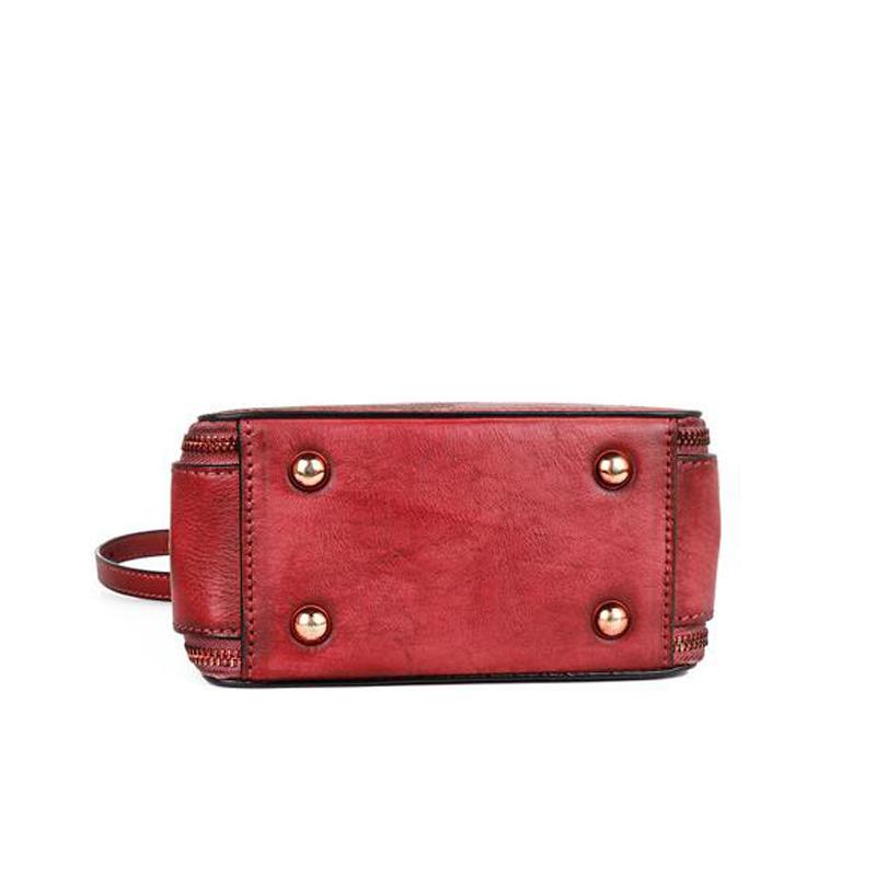 Johnature Маленькая сумка в стиле ретро, женская сумка из натуральной кожи, ручная обработка с животным принтом, коровья кожа, сумки на плечо и через плечо