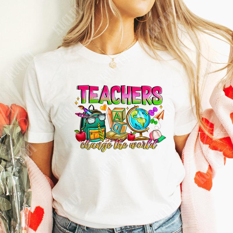 Графические топы Футболки для учителей Одежда Подарки учителям Рубашки для учителей Подарок Летняя мода Футболки Короткий рукав Школа