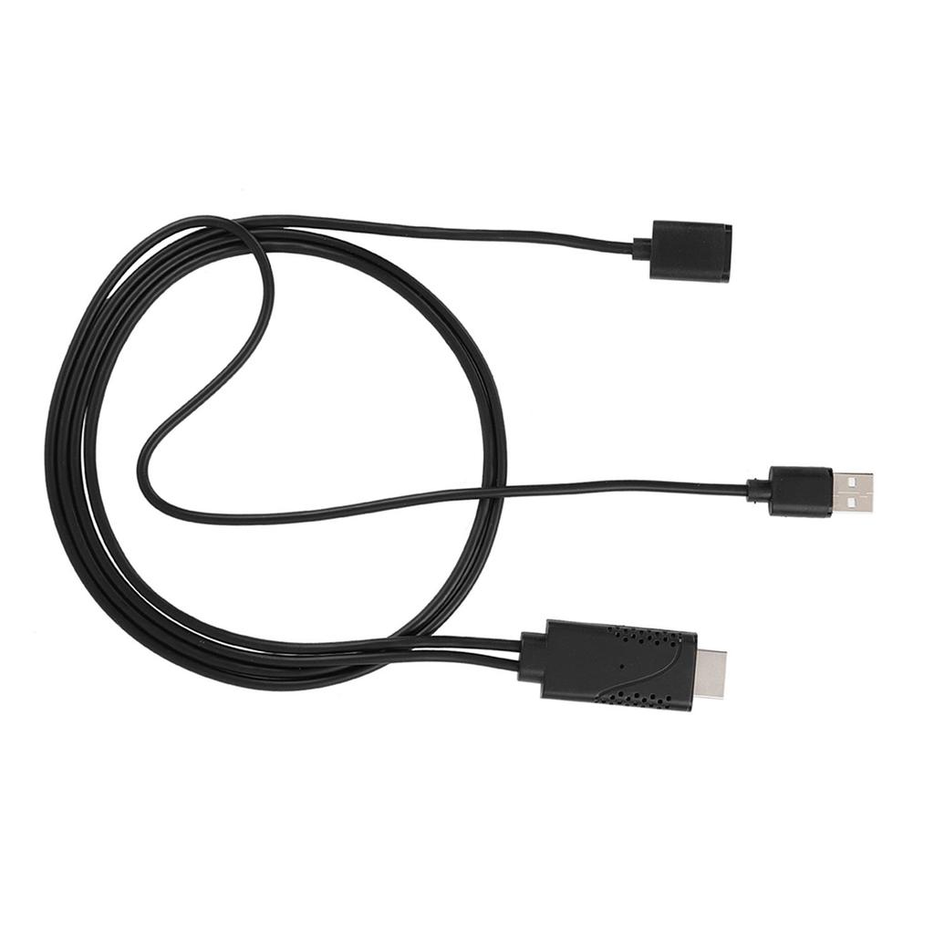 2 в 1 1080P USB Female to HDMI Male HDTV адаптер кабель шнур для iPhone Android