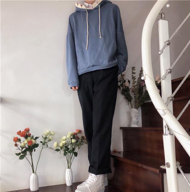 Толстовка с шапкой акулы Осень/Зима 2021: Унисекс, Вельвет, Свободный крой, Подходит для студентов, Забавный дизайн.