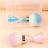 Manicure Nail Dust Brush Hourglass-shaped Nail Art Brush New Clean Up Tools  for Acrylic Nails