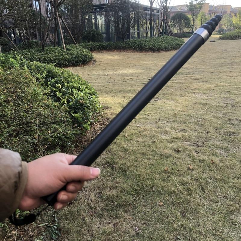 Lightweighted Carbon Fiber Extendable Selfie Stick For Action Cameras 45cm To 290cm Concealable Design