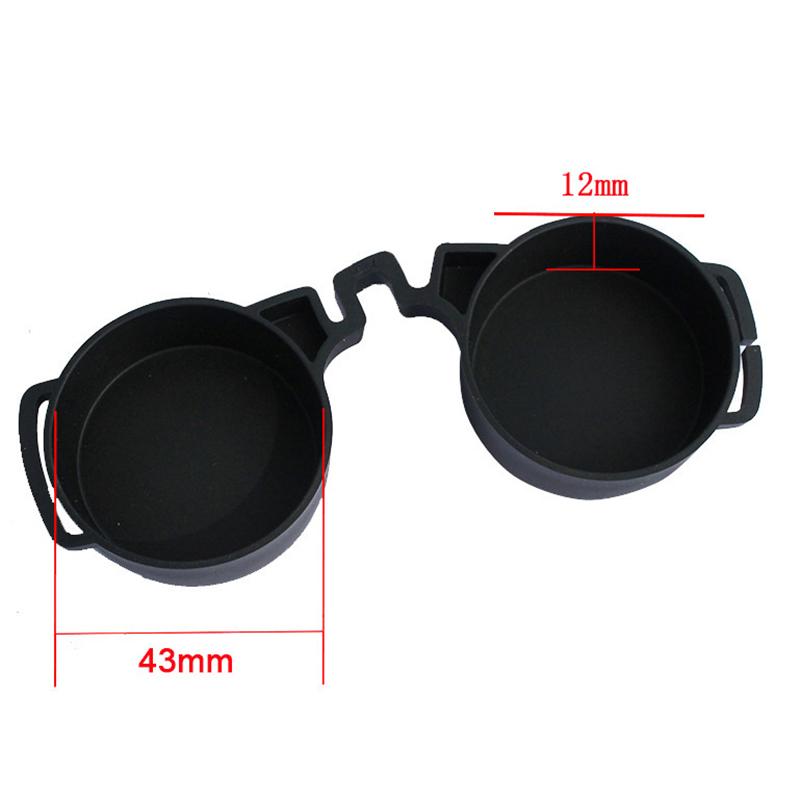 Durable 42mm/50mm Rubber Objective Lens Caps, Protects Binocular Eyepiece Lens