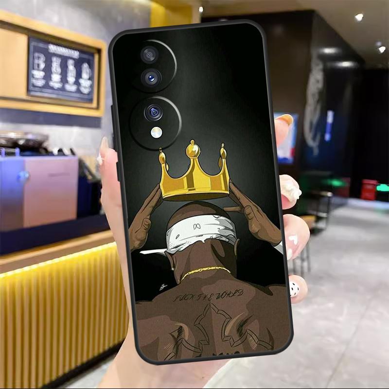 Чехол для телефона Rapper T-Tupac Shakur For Honor Magic 8 7 6 Pro Для Honor 200 400 50 70 90 Lite X8c X8b X9a X9b X9c X9d Win RT