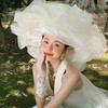 French Style Bridal Hats Plus Size Wedding Headwear Romantic Bride Headdress  Hair Accessories
