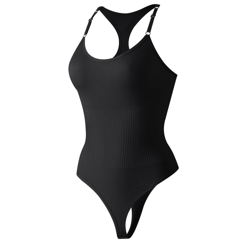 Боди с Т-образной спинкой для формирования фигуры Утягивающее белье для подтяжки ягодиц и живота Бесшовное облегающее корректирующее белье для похудения