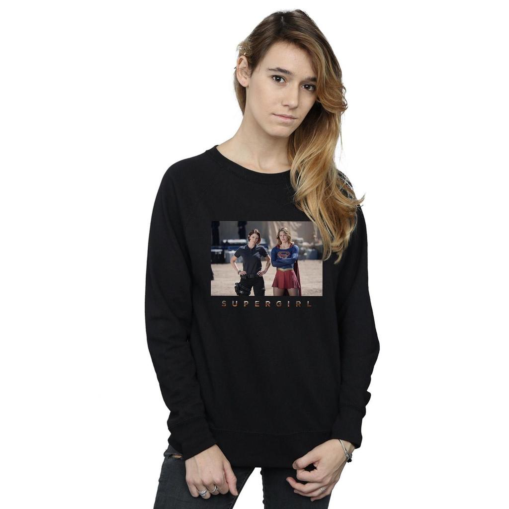 DC Comics Womens/Ladies Supergirl TV Series Sisters Photograph Sweatshirt