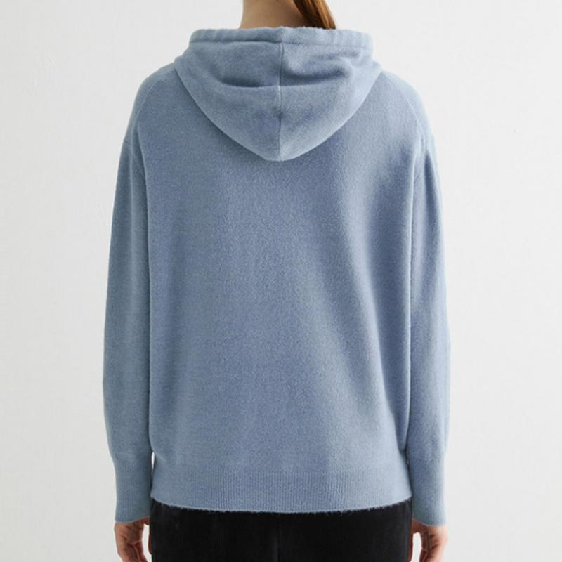  She S miSS  baSic Hooded Knit Top SSkpoo42080 Bl