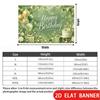 2D Flat Banner, Birthday Backdrop, Balloons, Cake, Gift Box Decor
