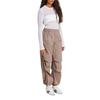 adidas Женские базовые брюки-парашют из рипстопа Цвет: Коричневый след JD0783