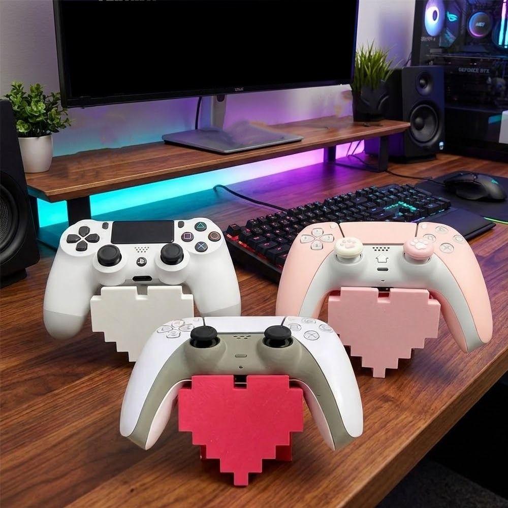 Stable Base Game Controller Display Stand Plastic Controller Holder Desktop Craft for Home
