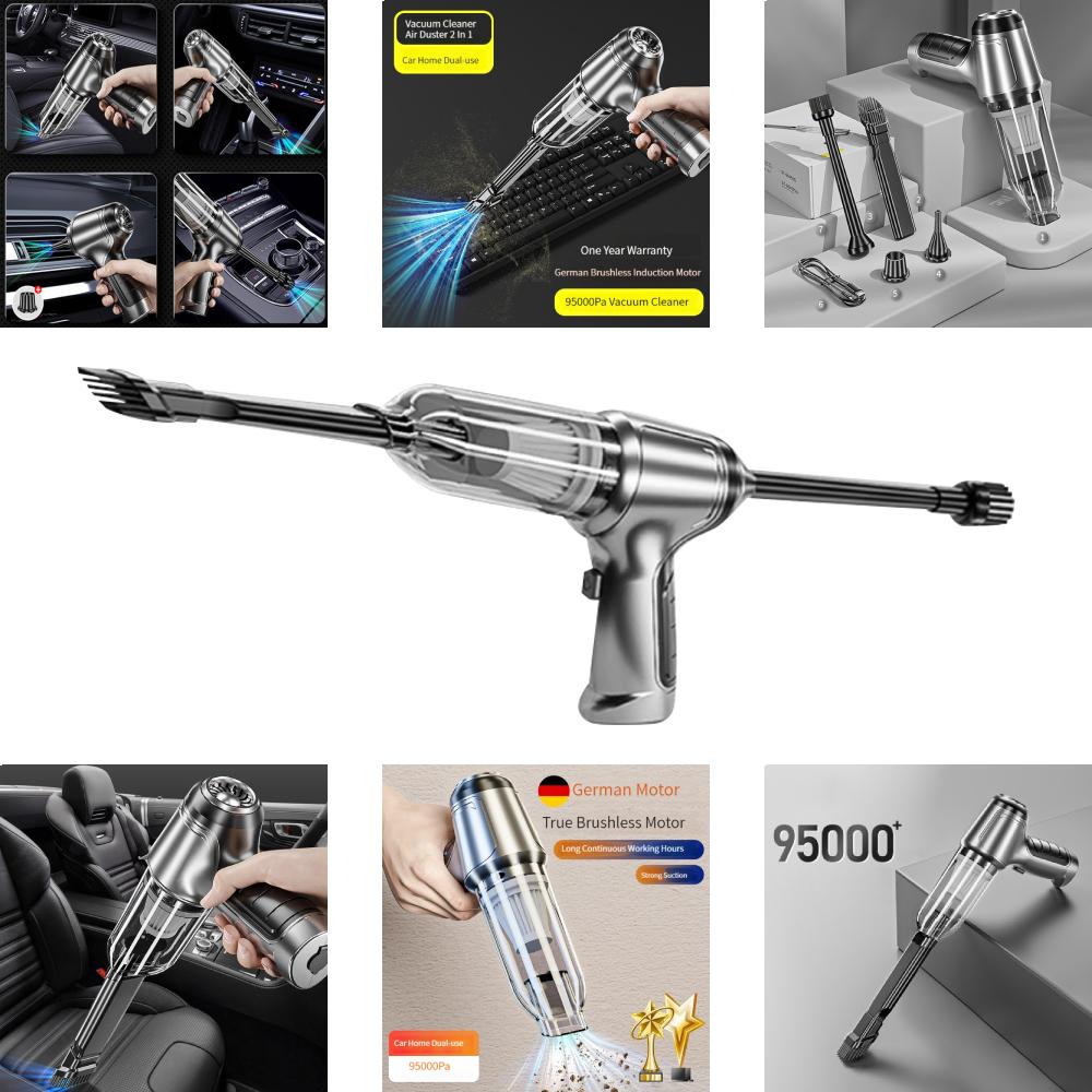 Новый немецкий оригинальный бесщеточный двигатель 95000Pa мощный беспроводной портативный пылесос автомобильный домашний беспроводной ручной пылесос автозапчасти