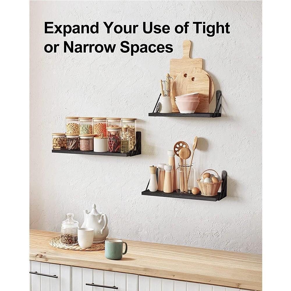 Прочные подвесные полки экономят место Подвесные полки для стены Простая полка для хранения Настенный декор
