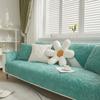 Утолщенный плюшевый чехол для дивана с цветочным узором, нескользящий коврик для домашних животных, детей, собак, диван, полотенце, коврик для гостиной, чехлы на подлокотники на спинку
