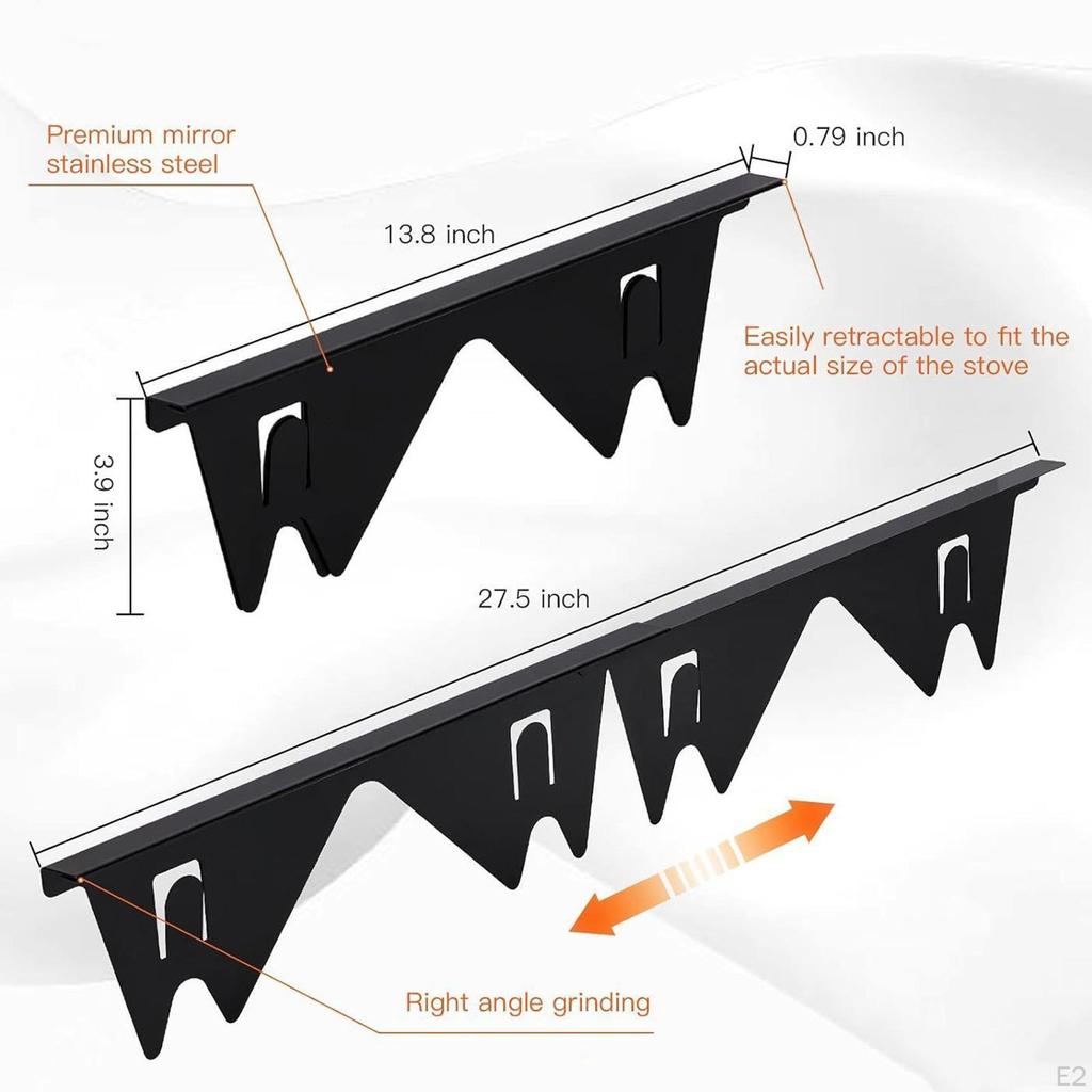 4x крышки щелей для плиты из нержавеющей стали кухонный наполнитель легкоочищаемый инструмент духовка