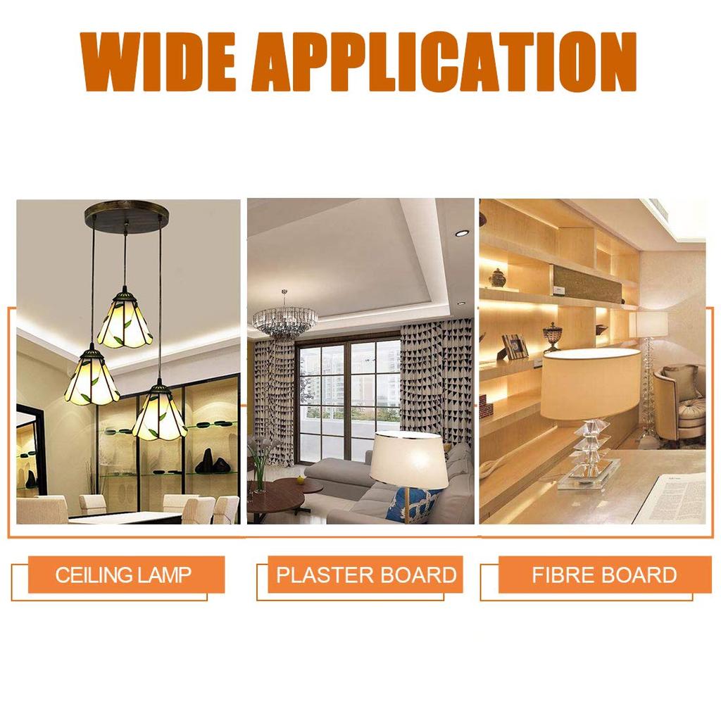 (46 мм) Сверхмощный болт Молли, набор анкерных винтов для полых стен, 60 шт.