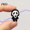 Compact Ghost Face Decor 3D Printed Scream Ornament, Mini Desktop Statue for Halloween Cartoon Desk Figurine Decoration, Funny Skeleton Home