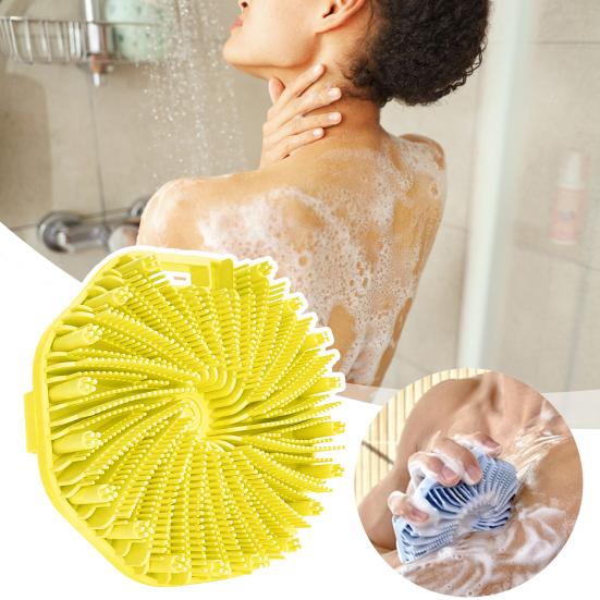 1/2шт силиконовая щетка для ванны отшелушивающая кожа скраб для тела с массажными щетинками нескользящая ручка щетка для душа