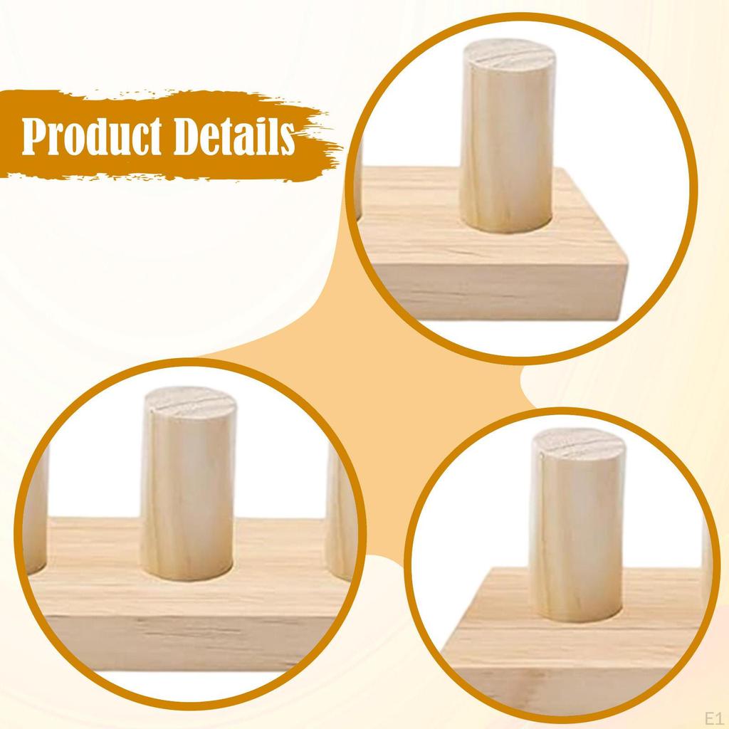 3Pcs Chunky Blanket Looms,Wooden Weaving Loom Portable Yarn Frame Hand Knit Board for Knitting