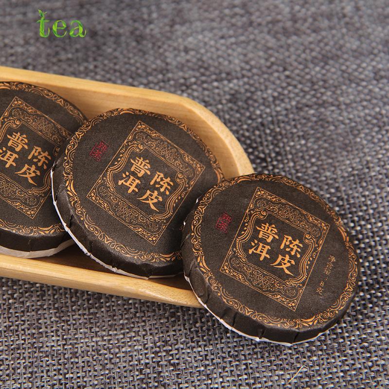 Чай Ченпи Пуэр Чайный пирог Сяотуо Юньнань Приготовленный чай Ченпи Черный чай Торт Сяоюй Выдержанный чай Ганпу 500г