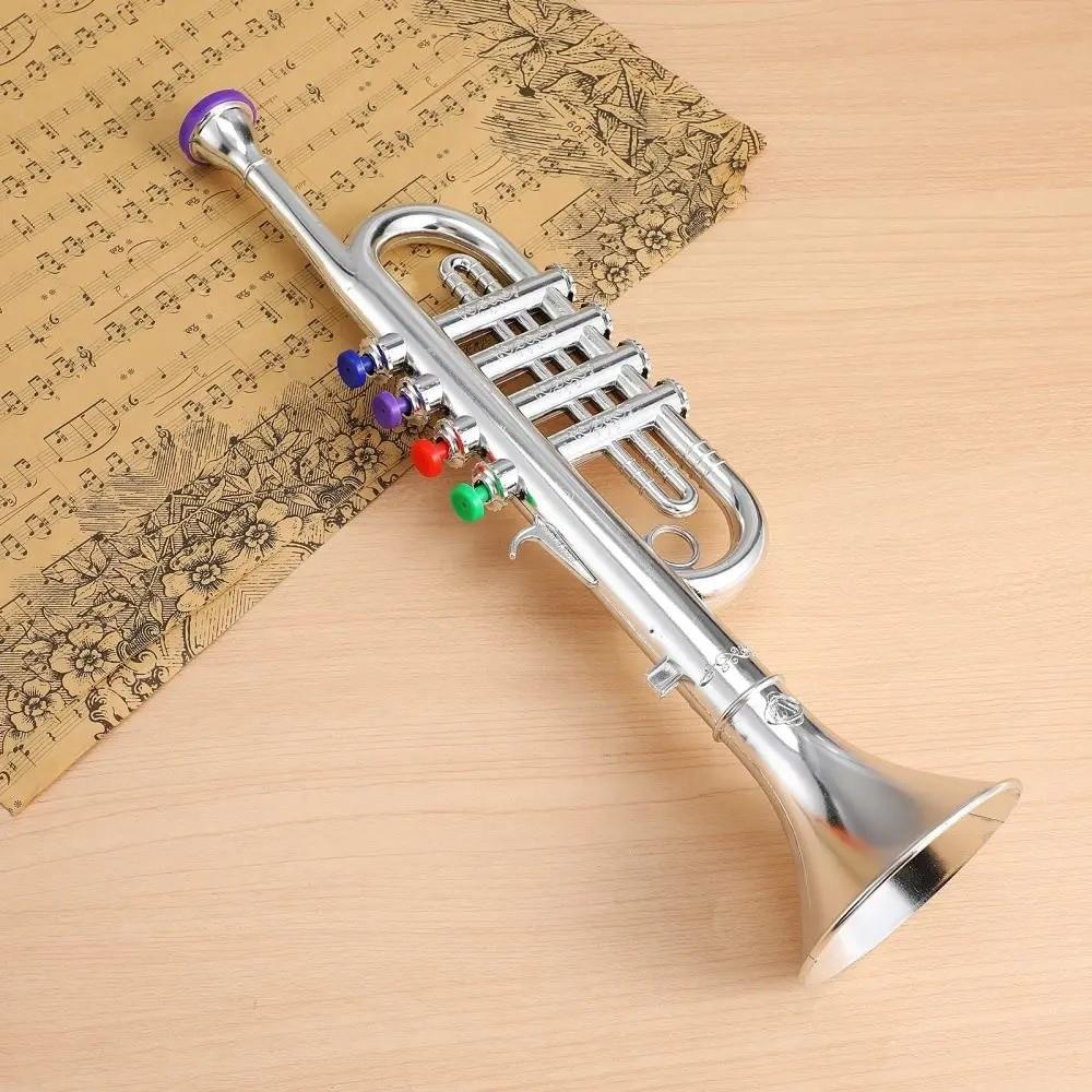Simulated Musical Kids Saxophone Toy Silver Gold Musical Instruments For Toddler