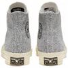 Converse 1970-е годы Renew Cotton Chuck Удобные и стильные высокие кеды из парусины Унисекс Светло-серый