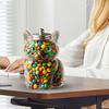 Animal-Shaped Candy Jar Airtight Storage Jar with Lid Cute Transparent Cat Dog Design Snack Jar for Kitchen Countertop Cabinet