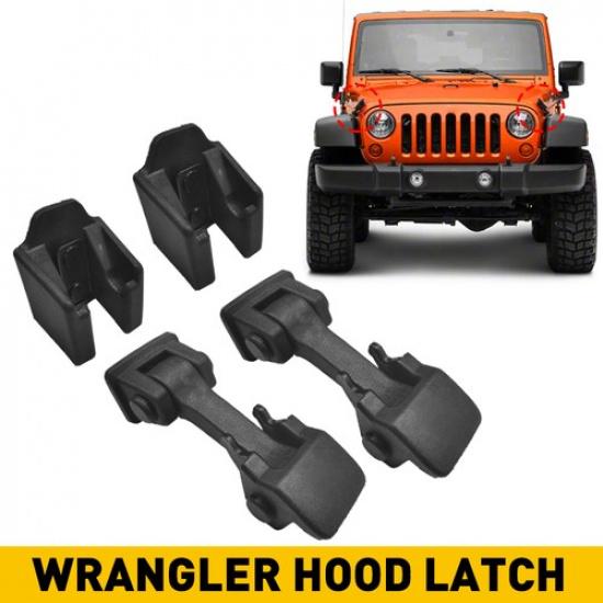 Передний замок капота защелка P комплект кронштейны для JEEP Wrangler JK 2007-18 пара