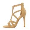 Bigtree European and American Roman Style Fine Heel 11cm Super High Heel Hollow Sexy Nightclub Sandals Summer High Heels