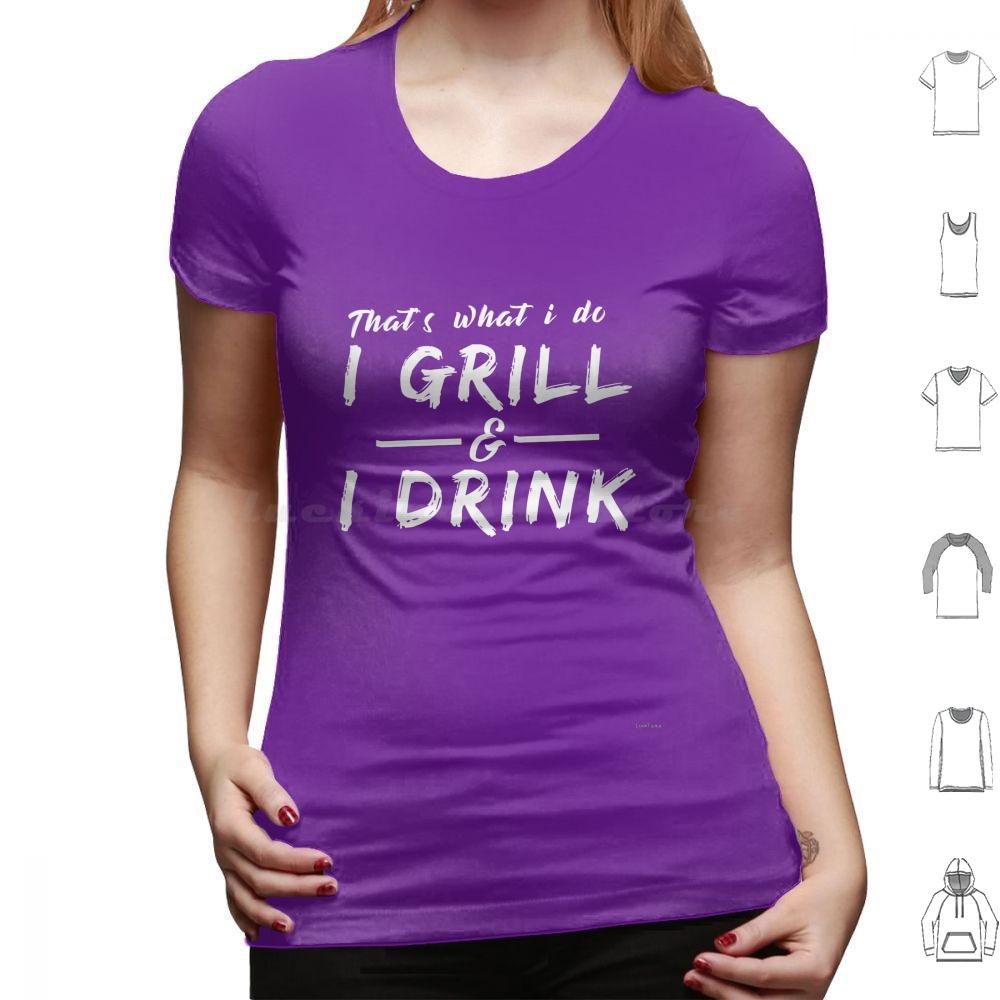 I Grill I Drink Funny Summer Bbq Barbecue T Shirt Big Size 100 Cotton Thats What I Do I Grill I Drink Drinking Beer
