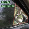4PCS Car Side Window Sunshade, Static Cling Auto Shade Sticker To Block Sun Glare Heat UV Rays, Reuseable Washable Sun Shade Films, Universal Car