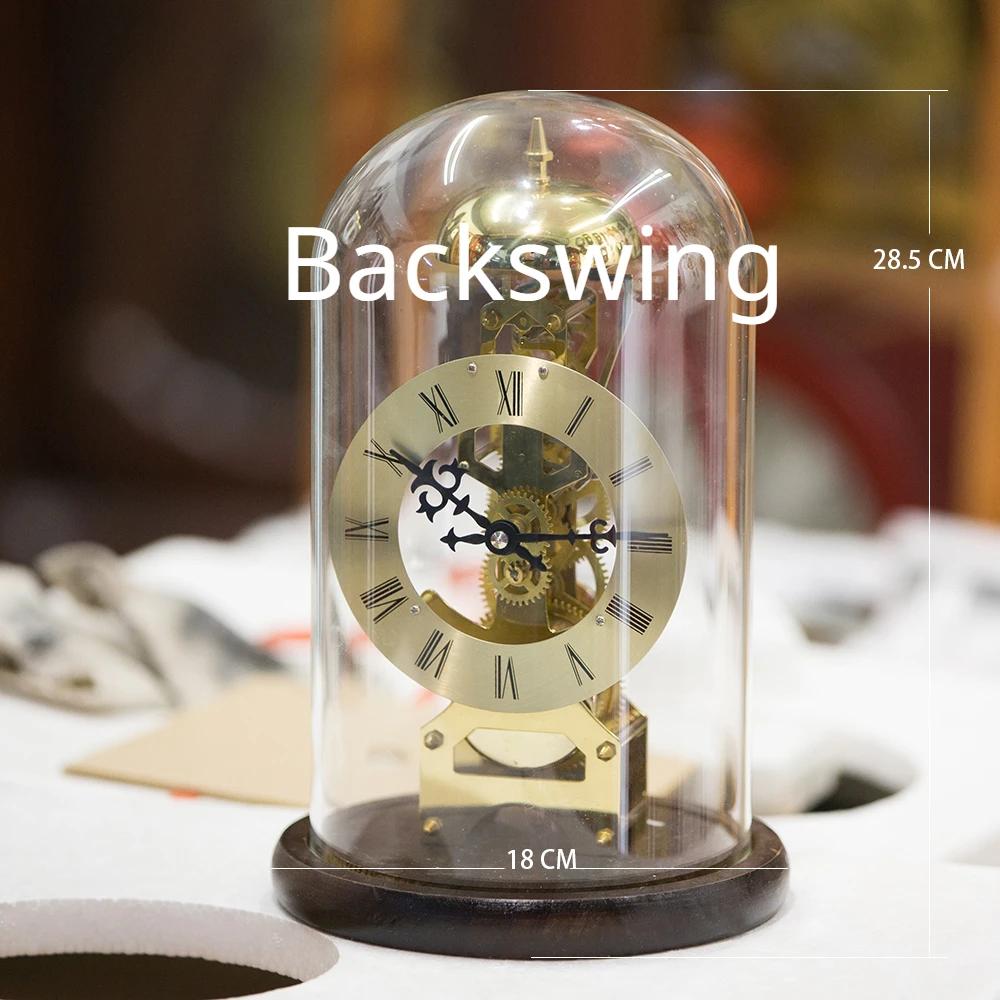 Ретро Механические Настольные Часы Эстетичные Металлические Настольные Часы Вращающиеся Шестерни Большие Для Гостиной Офиса Стола Винтажное Украшение Дом