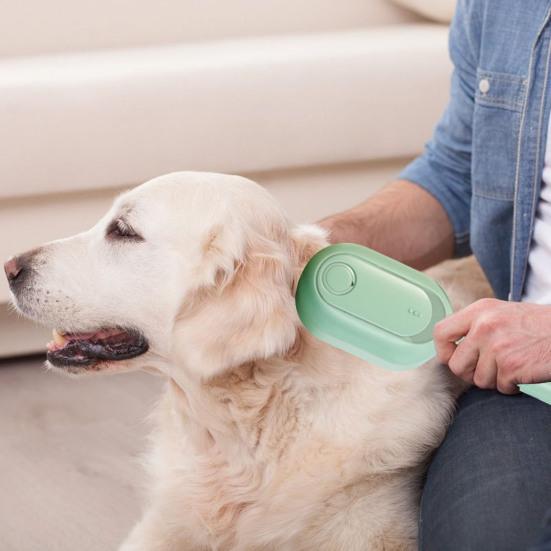 Распыляющая щетка для собак 3 в 1 Самоочищающаяся щетка для кошек Распылитель тумана Антистатическая массажная щетка Перезаряжаемая расческа для ухода за шерстью Длинношерстных Короткошерстных Животных