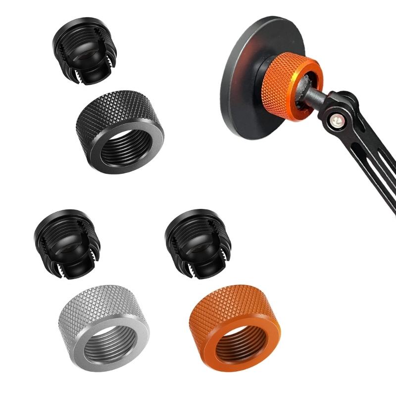 Aluminum 17mm Ball Head Nut And ABS Threaded Screw Base For Magnetic Charging Stand Vehicle Mount Phone Holder Accessory