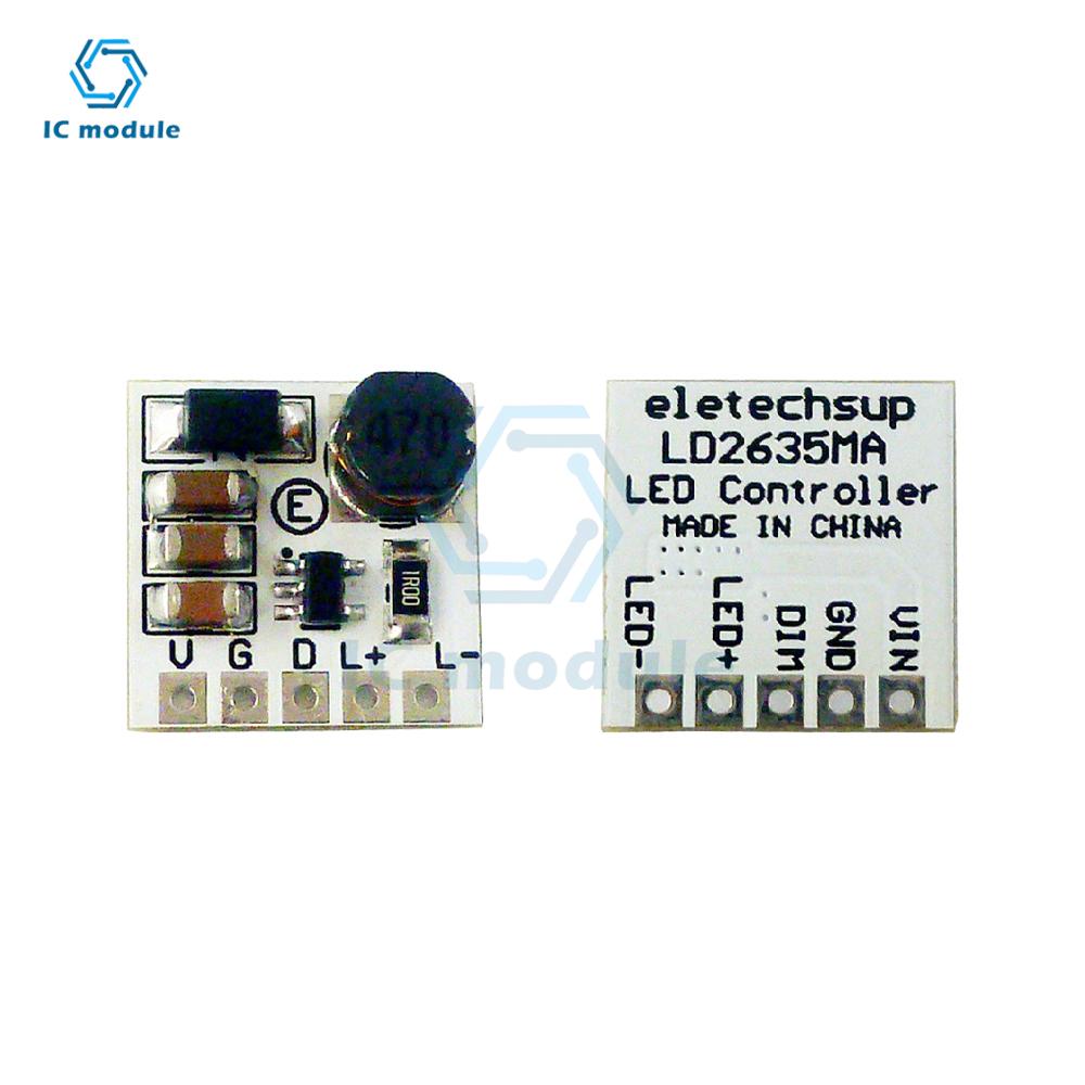 Мини-модуль драйвера светодиодов LD2635MA DC5-27V 350mA Buck HB Понижающий DC-DC преобразователь для Arduino