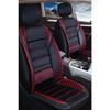 Чехлы для автомобильных сидений серии Vera, совместимые с Dacia Sandero Stepway, черно-красные, набор из 5 шт.