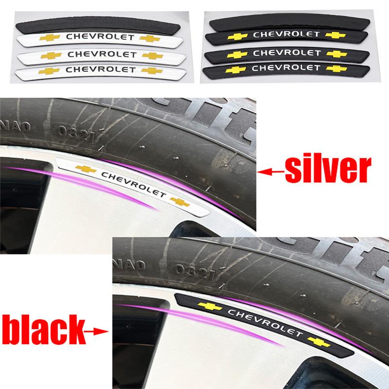4pcs 3D Chevrolet newest Aluminum Car Wheel emblem Wheel Center Hub Cap auto Rim refit badge covers sticker styling accessories