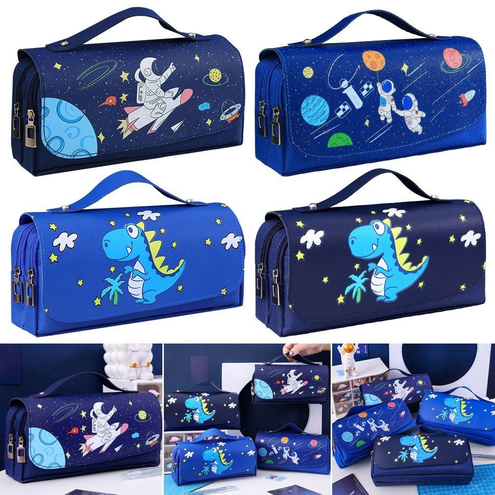 Высококачественная многослойная сумка для ручек большой емкости, сумка для хранения карандашей, чехол для канцелярских принадлежностей