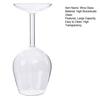 1/2Pcs Wine Glass Easy to Clean Dishwasher Safe Large Capacity Inverted Striped Design High Transparency Wine Glass