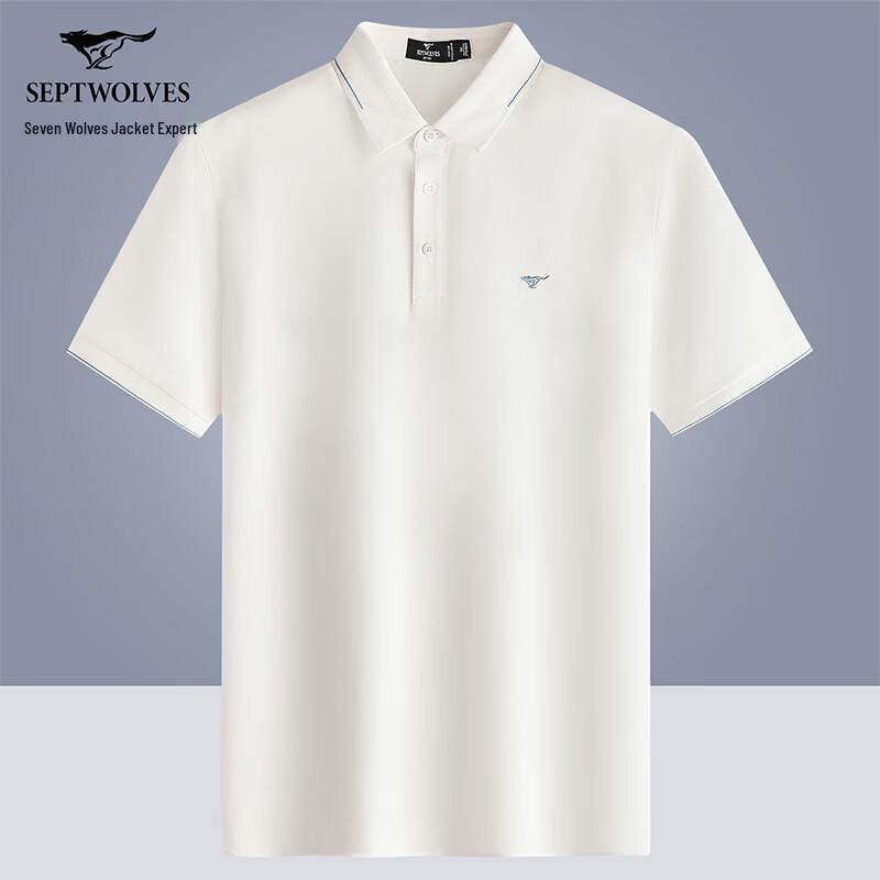 Septwolves Men's 7A Antibacterial Cooling Silk Blend Polo Shirt