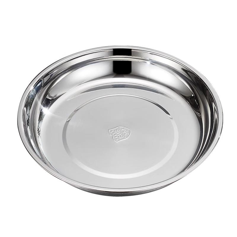 304 Stainless Steel Round Serving Plates Set