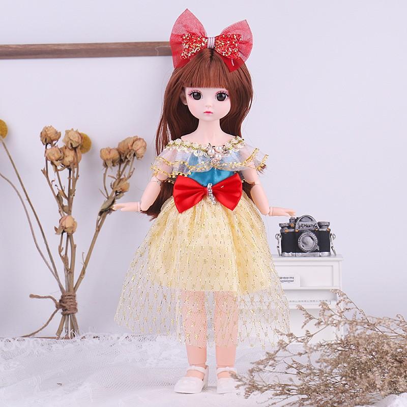 Cute Dressup 30cm Doll Set Girl Princess Toy Simulation Doll Birthday Gift Toy