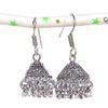 Серебряные серьги в индийском стиле Джумки с драгоценным камнем в племенном стиле Бали 1,69 дюйма S4b61